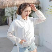 Jacket Women Summer Sun Protection Coat Anti-UV Quick Dry Sports Windbreaker Cycling Run Sunscreen Shirt M balta