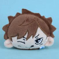 Haikyuu Volleyball Team Plush Keychain With Short Pile Material For Fan Collectibles And Gifts Oikawa Tooru gray