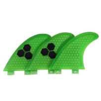3 Pcs/set Surf Fins For G5 Fins Honeycomb Fin Multicolor Surfing Fin green G5#1