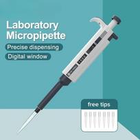 Automatinis pipetės skaitmeninis reguliuojamas plastikinis pipetės chemijos laboratorijos įranga su pipetės antgaliais mikropipetės laboratorija 100-1000ul