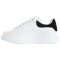 Alexander McQueen Oversized Leather Low top Skateboard Shoes Women's White Black 553770WHGP79061( ) 38