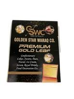 GSWC Pure Edible 24k Gold Varak Vark Golden leaf 50MMx50MM Gold Foils 5 sheets for cake sweets ayurvedic medicine face treatment anti aging spa (5)