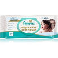 Pampers Aqua Soft Touch drėgnosios valomosios servetėlės vaikams 60 vnt.