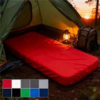 2027 Moisture-Proof Tent Bed Cover for Hiking, Multiple Colors & Sizes Durable Outdoor Mattress Protector Waterproof Camping Mattress Fitted Sheet 1xPillowcase NOSHEET raudona
