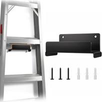 Heavy Duty Garage Wall Mount Ladder Hook Storage Rack Step Extension Ladders Chairs Patio Furniture Garage Storage Organizer gray