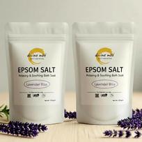 Upgraded Epsom Salt for Foot Soak & Bath 1KG - Relieves Aches & Pain | Natural Epsom Salt for Bath, Detox & Relaxation | Muscle Pain Relief Bath Sal beige