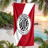 Girona FC print Quick Dry Beach Towel Microfiber Absorbent Portable Travel Swimming Towel 70cmx140cm(27x55inch)