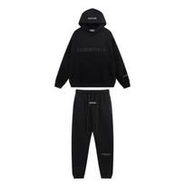 ReflectiveLetter Unisex Oversize Hoodie Fleece Sweatshirt Couple Loose Fit Pullover S juoda