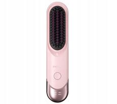 Plaukų tiesinimo šepetys Enchen H100, belaidis, jonizuojantis, 200°C, rožinis