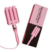 Plaukų garbanojimo žnyplės Hollywood Hair Mermaid Waver, 32 mm, Barbie Pink