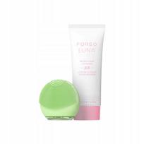 Veido valymo prietaisas FOREO LUNA 4 go Pistachio ir LUNA Micro-Foam Cleanser 2.0, 100 ml rinkinys