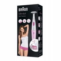 Moteriškas bikini zonos veido ir kūno trimeris Braun Silk-épil FG 1100, rožinis