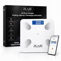 Vonios svarstyklės ZUVE SMART, analitinės, 30 cm, su BMI, valdymas telefonu