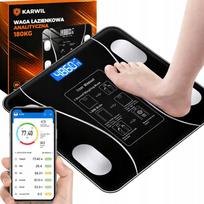 Vonios svarstyklės su analitiniais jutikliais, LCD ekranu, 180 kg, tinka Android ir iOS