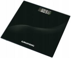 Vonios svarstyklės Grundig su LCD ekranu ir termometru, iki 180 kg, juodos