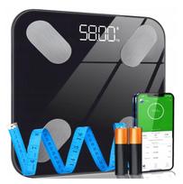 Vonios svarstyklės Bluetooth, 180 kg, analitinės, plonos