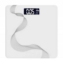 Stiklinės vonios svarstyklės Moon White, 180 kg, USB