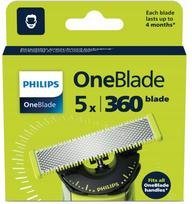 Skutimosi peiliukai Philips OneBlade 360, 5 vnt., QP450/50