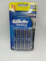 Keičiamos galvutės GILLETTE Sensor 3 skustuvams