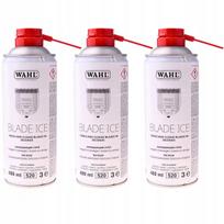 Purškiklis kirpimo peiliukams Wahl Blade Ice 4in1, aušinimui ir apsaugai, 3 x 400 ml