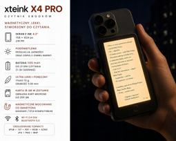 Elektroninė knyga XTEINK X4 Pro su liečiamu ekranu ir apšvietimu