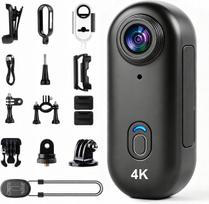 Mini sportinė kamera WiFi 4K, atspari vandeniui, su magnetu ir priedais