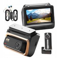 Vaizdo registratorius DDPAI Z60 Pro 4K HDR su GPS, galine kamera ir laidų rinkiniu
