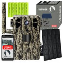 Lauko kamera TOPHUNT 2.7K, 4G LTE, saulės įkrovimas, peržiūra, 6 akumuliatoriai