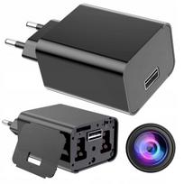 Slapta kamera USB įkroviklyje su judesio jutikliu, Full HD