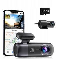 Vaizdo registratorius REDTIGER F9-5G, 4K, GPS, Wi-Fi, dviguba kamera, naktinis matymas, 64GB