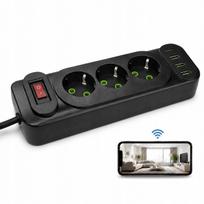 Mini WiFi slapta kamera su 3 lizdais ir 3 USB Type C
