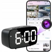 Mini šnipo WiFi kamera žadintuve, valdoma nuotoliniu būdu, judesio aptikimas