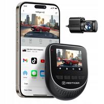 Vaizdo registratorius REDTIGER A2 Dual 2.5K, 360°, WiFi, priekinė ir galinė kamera, 24h parkavimo režimas