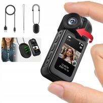 Mini sportinė kamera su WiFi, HD 1080P, su segtuku