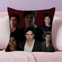 Damon Salvatore The Vampire  Pillowcases Home Bedding Decorative Pillow Cover Wedding Super Soft Pillow Case 30x30cm gray
