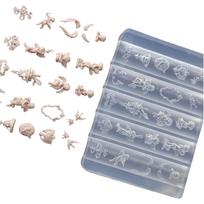 Easy to Clean Silicone Mold Nails Designing Tool for Baroque Angel Embellishments in Creative Nail and Jewelry Projects 1 gray