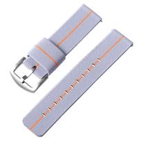 18/20/22/24mm Nylon Watch Strap for Omega Watch Elastic Nylon Braided Sport Watchabnd Men Women Wristband Quick Release Bracelet 18mm&Silver Buckle
