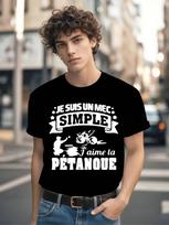 Funny Tshirt Funny French Petanque Boule Graphic Tshirt -... S