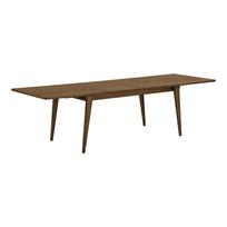 Valgomojo stalas HOUSE NORDIC Darwin Tamsiai rudas 100x240-290-340x75cm