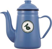 Kalita emalinis kavos mėlynas tiesioginis šildymas Pelican 1L lašelinės kavos virinimo aukšta temperatūra (Pagaminta Japonijoje) Puodas, BL, 1000ml, Suderinamas, #52307, Puodas, Virdulys, Arbatinukas, mėlyna