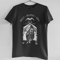 Priest Prophet King Jesus Byzantine Icon Catholic Christian Orthodox TShirt 100 Cotton ONeck Short Sleeve Casual Unisexs Tshirt 4XL gray