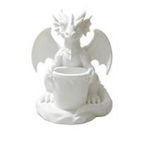 3D Printed Dragon Planter Pot Gothic Style Dragon Statue Funny Desktop Ornaments  Home balta