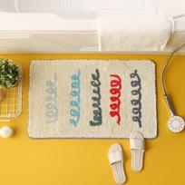 40x60cm Bathroom Absorbent Mat Non-Slip Floor Mat for Toilet Entry Door Indoor Doormat Japanese and Korean Style Rug City of the Sky -2