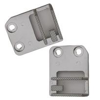 2Pcs Metal Sewing Machine Teeth 6.51mm Hole for Smooth Fabric Movement Sewing Machine Feed Dog Sewing Machine Accessory gray