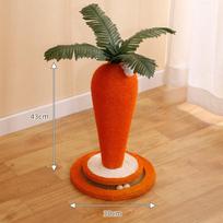 Oujiewang Sisal Carrot Cat Scratching Post red