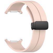 Magnetic Silicone Band for Samsung Galaxy Watch 7 Ultra 47mm No Gaps Magnetic Buckle Strap for Galaxy Ultra Watchband Bracelet for Galaxy 7ultra rožinė