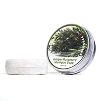 Ginger Carrot Shampoo, Black Rice Rosemary Soap, and He Shou Wu Juniper Scented Soap. gray