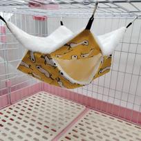 Fashion Warm Plush Pet Hammock Pet Sleeping Bag Hamster Cage Squirrel Beds 20x20cm-Duck