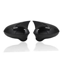 For Seat Leon MK2 2009-2012 Ibiza MK4 2008-2017 Car Rearview Door Side Mirror Cover Wing Cap Exterior Housing Shell Trim ABS Gloss Black black