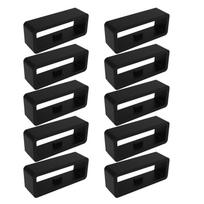 Silikoninis jungiamasis žiedas Apyrankės tvirtinimo žiedas Laikrodžio dirželis Suunto 24mm 10 vnt. 1 black